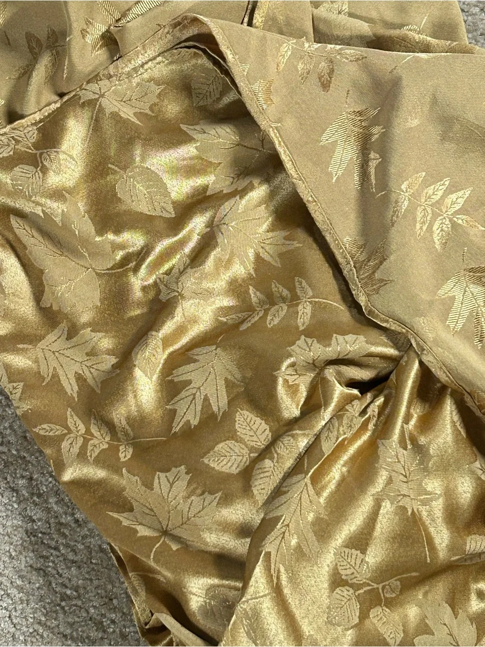 Gold Floral tablecloth